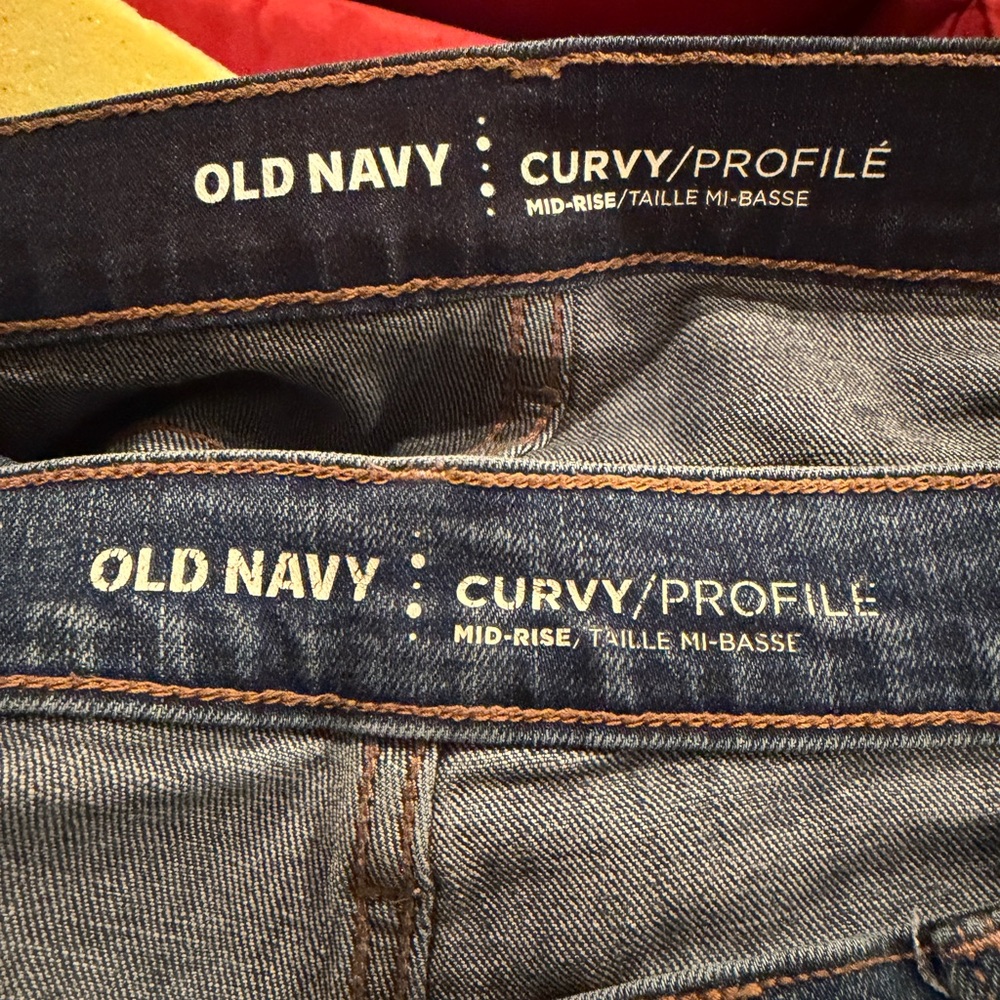 Old Navy Curvy Profile Mid-Rise 8 Short x2 - Picture 3 of 5